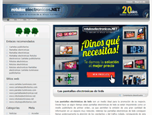 Tablet Screenshot of pantallaselectronicas.net